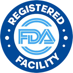 FDA registered facility badge